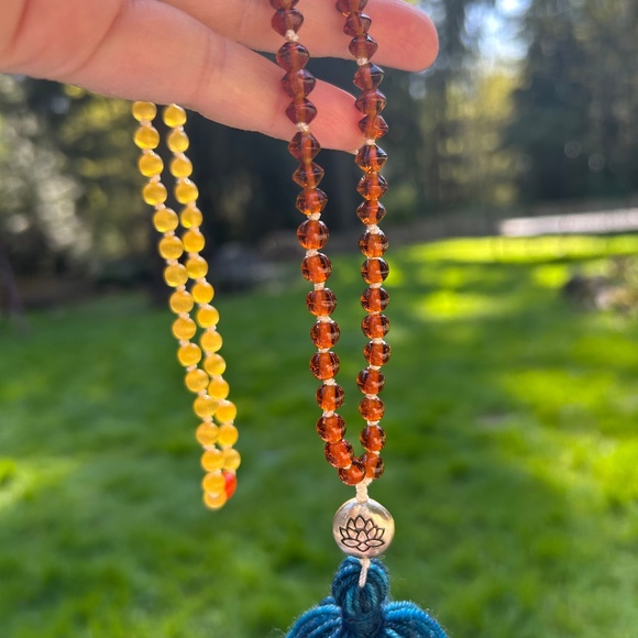 Solar Japa Mala 108 beads - Joy, Summer Affirmations - Picture 1 of 3
